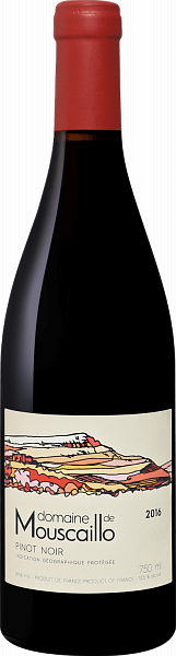 Pinot Noir Haute Vallée de l’Aude IGP Domaine de Mouscaillo, 0.75 л в Ставрополе