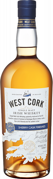 West Cork Small Batch Sherry Cask Finished Single Malt Irish Whiskey, 0.7 л в Ставрополе